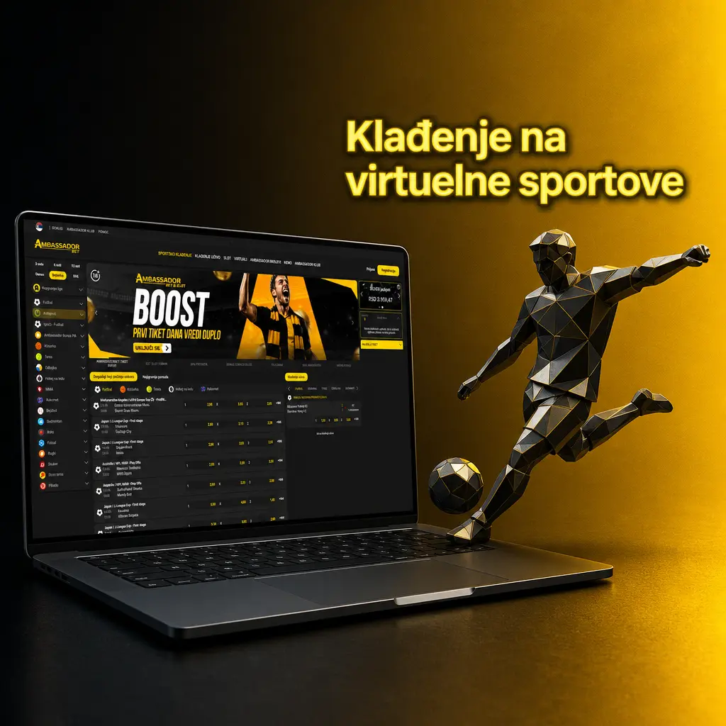 Klađenje na virtuelne sportove - fudbal, košarka, tenis i trke konja sa novim mečem svakih 3 minuta