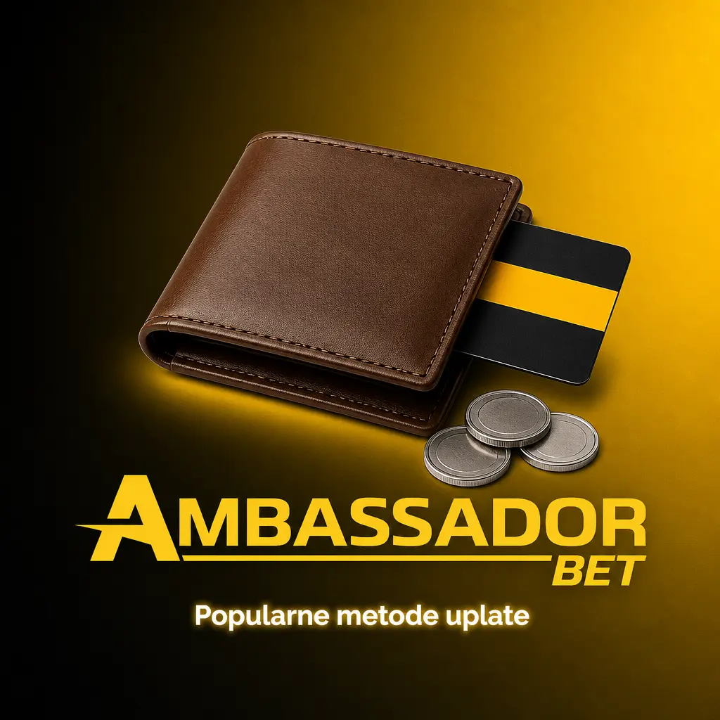 Popularne metode uplate na AmbassadorBet: Visa/Mastercard, IPS QR kod, mCASH, Trustly i MuchBetter za brze i sigurne transakcije.