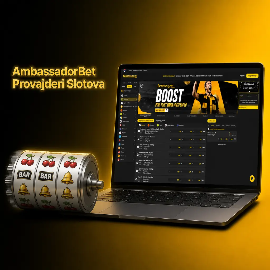 AmbassadorBet provajderi slotova 2026 - Pragmatic Play, NetEnt, Play'n GO, Evolution i drugi vodeći studiji igara.