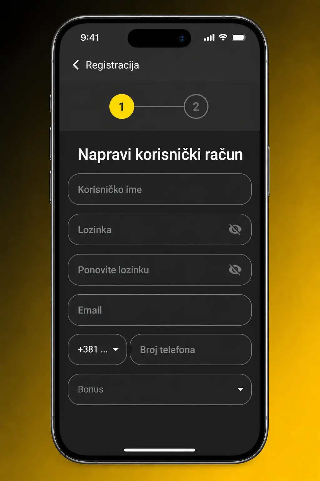 Koraci za aktivaciju AmbassadorBet bonusa: registracija, uplata, unos koda i prikaz bonus sredstava na nalogu.