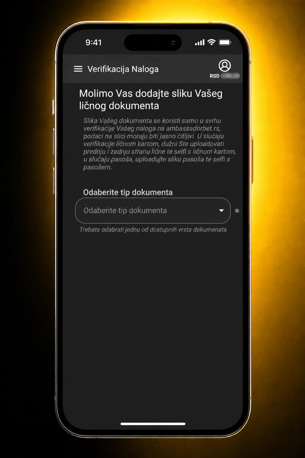 Pet koraka za registraciju i uplatu pre igranja live casino igara na AmbassadorBet platformi.