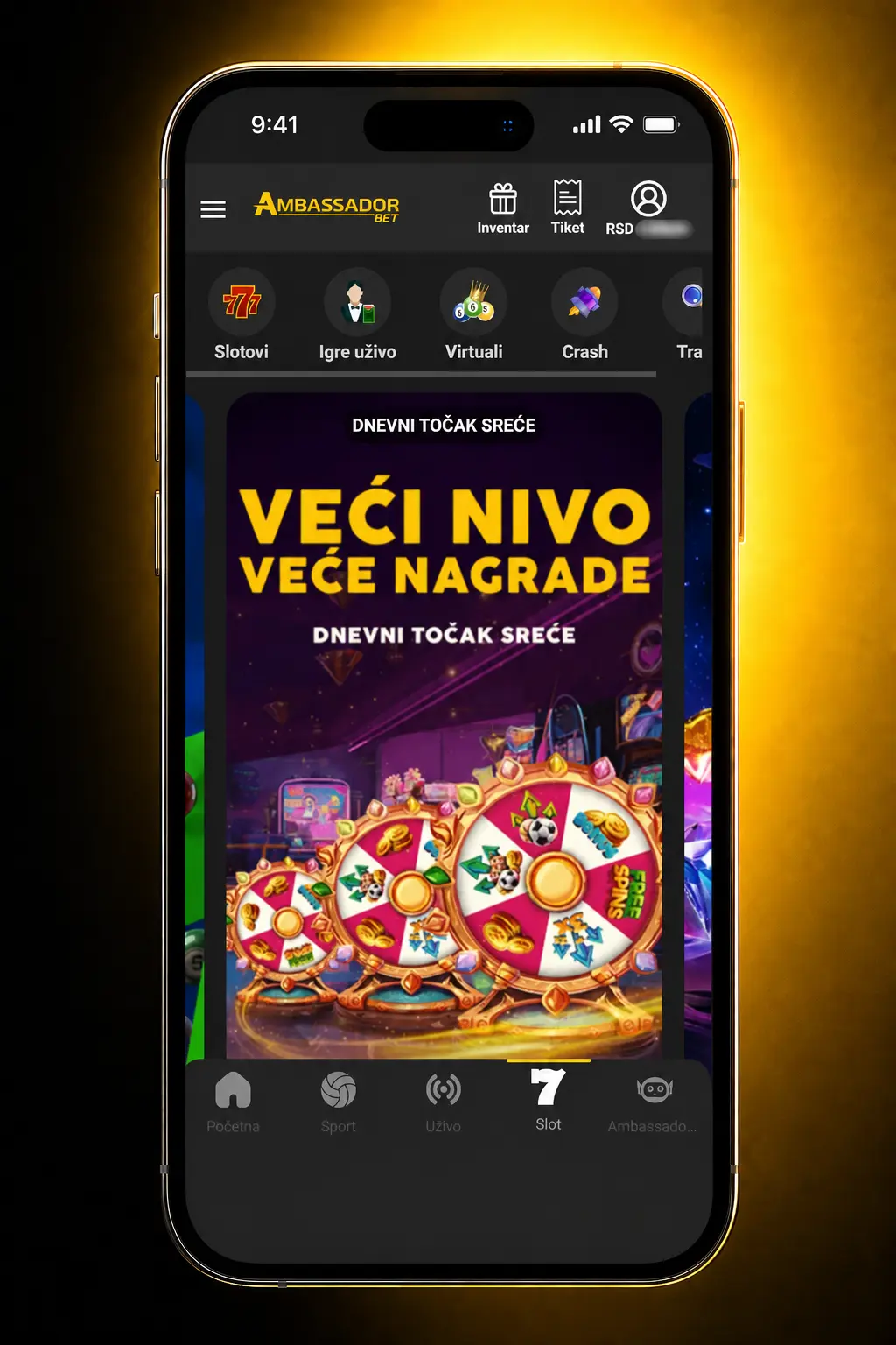 Pet koraka za registraciju i prijavu na live casino sto na AmbassadorBet platformi