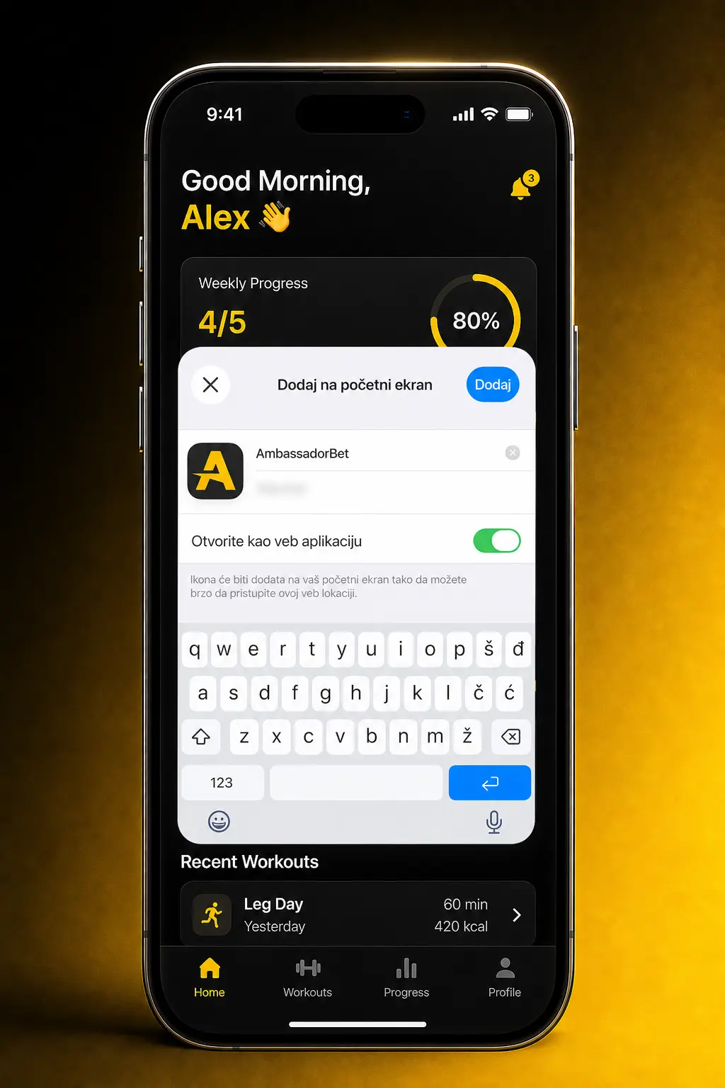 Uputstvo u 5 koraka za preuzimanje AmbassadorBet iOS aplikacije na iPhone uređaj