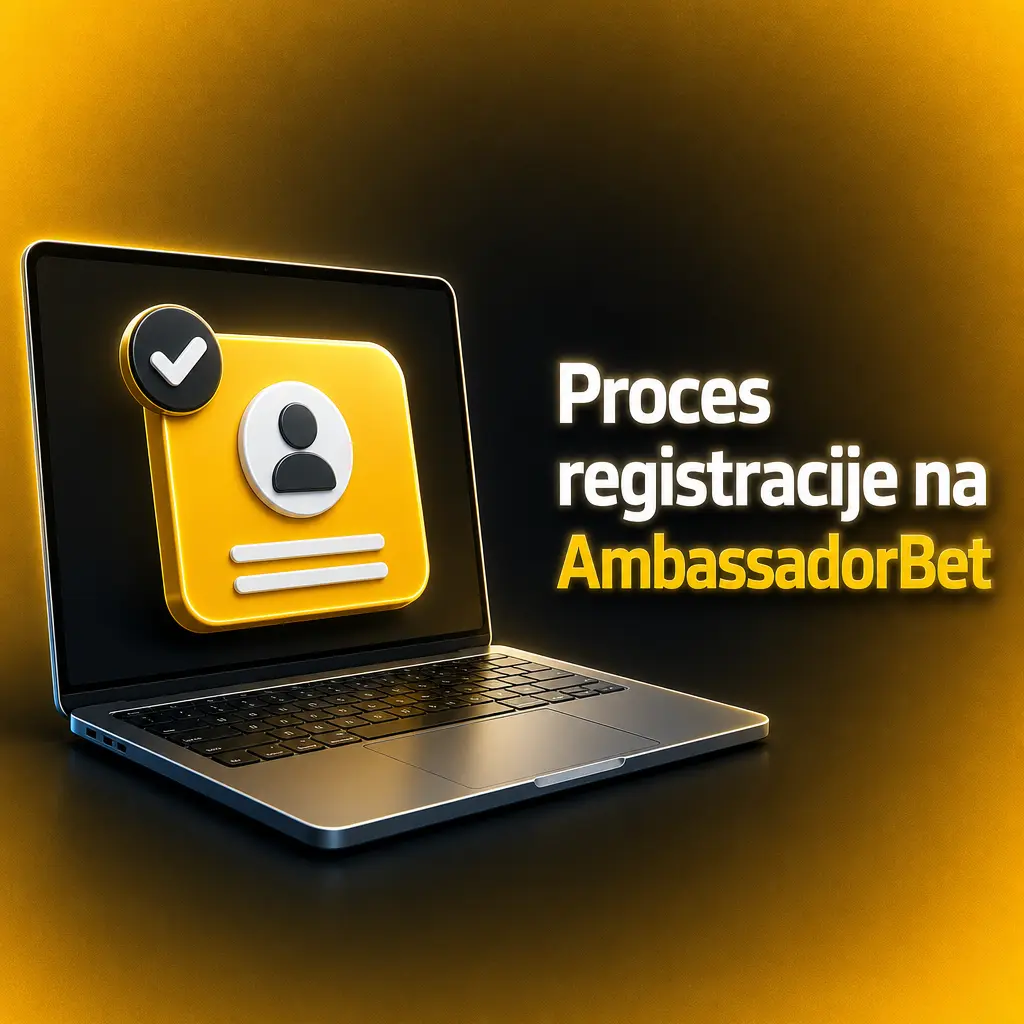 Prikaz koraka registracije na AmbassadorBet putem telefona, imejla ili društvenih mreža za pristup bonusu i kladionici